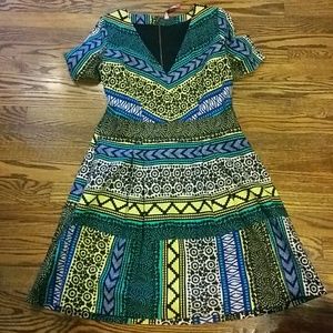 Anthropologie Plenty Tracy Reese Multi Dress 14 XL
